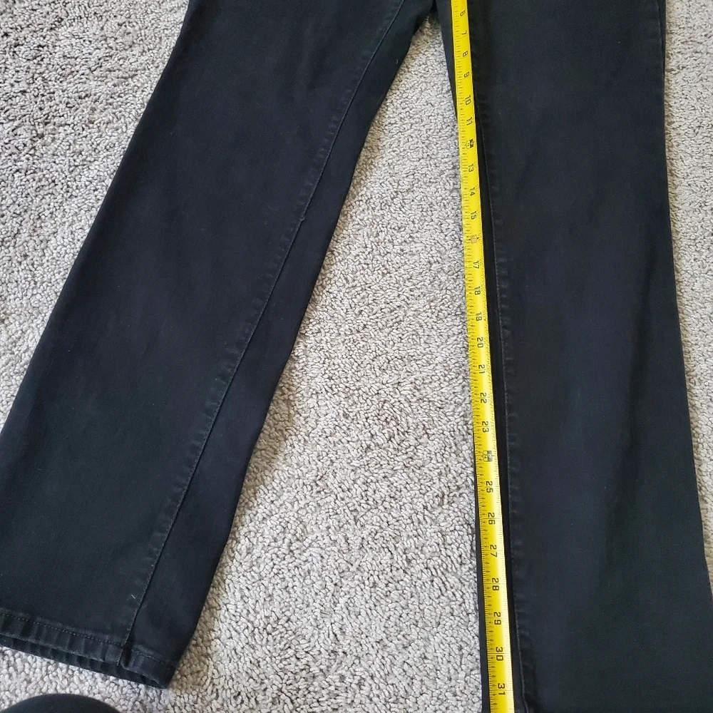 Levi's 505 Straight Leg Womens Black Jeans Size 12 Long